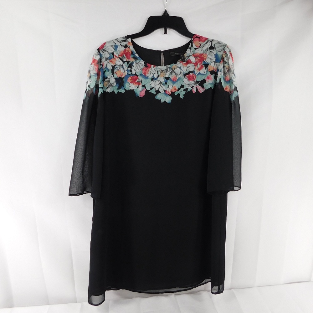 BCBGMaxazria Sheer Sleeved Dress Size Large